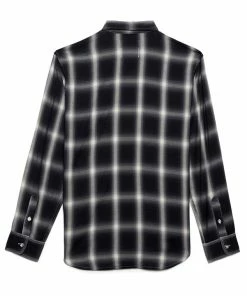 Purple Brand Reverse Flannel Shirt - Black/Grey