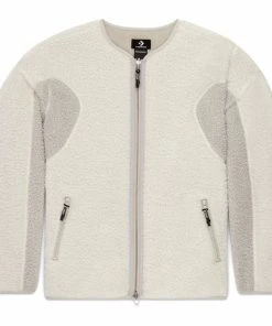 Converse X Slam Jam Reversible Sherpa Jacket - Egret