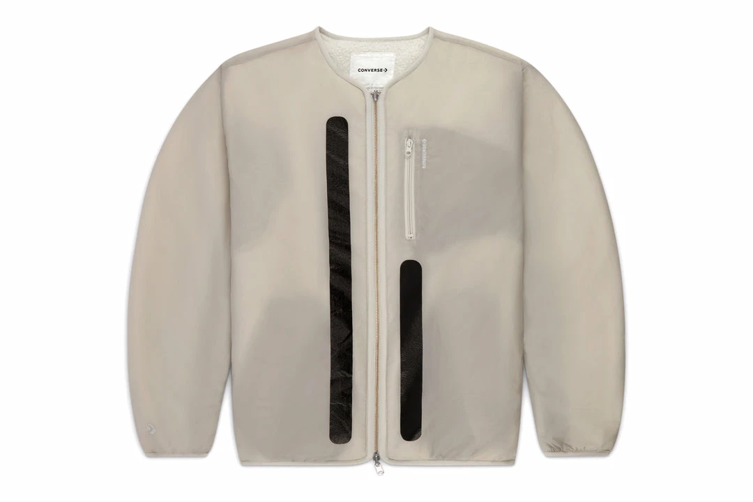 Converse X Slam Jam Reversible Sherpa Jacket - Egret 2 Converse X Slam Jam Reversible Sherpa Jacket - Egret