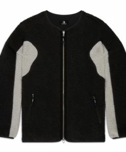 Converse X Slam Jam Reversible Sherpa Jacket - Pirate Black