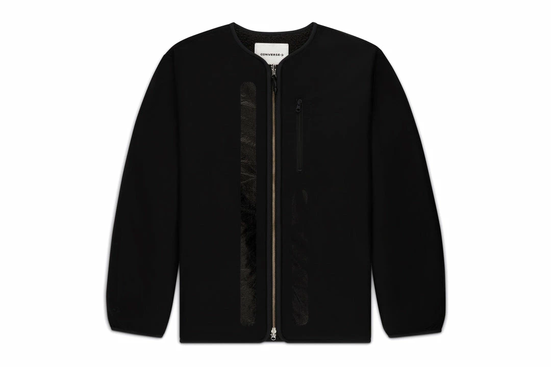 Converse X Slam Jam Reversible Sherpa Jacket - Pirate Black 2 Converse X Slam Jam Reversible Sherpa Jacket - Pirate Black