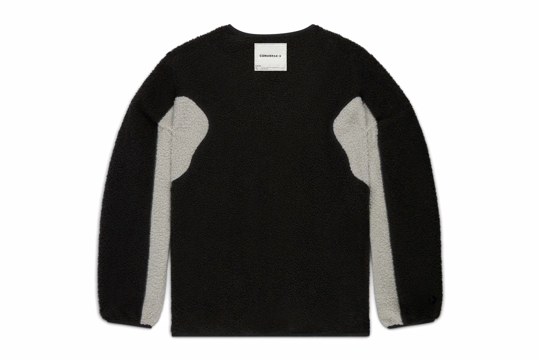 Converse X Slam Jam Reversible Sherpa Jacket - Pirate Black 3 Converse X Slam Jam Reversible Sherpa Jacket - Pirate Black