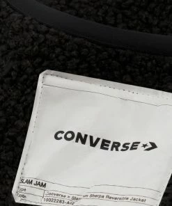 Converse X Slam Jam Reversible Sherpa Jacket - Pirate Black 13 Converse X Slam Jam Reversible Sherpa Jacket - Pirate Black