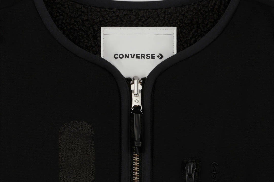 Converse X Slam Jam Reversible Sherpa Jacket - Pirate Black 7 Converse X Slam Jam Reversible Sherpa Jacket - Pirate Black