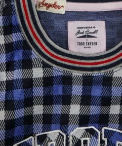 Todd Snyder X Converse PO Plaid Crew - Indigo