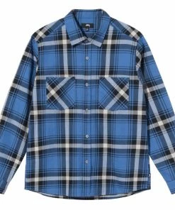 Stussy Classic Bailey Plaid Shirt - Blue