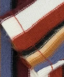 Stussy Vertical Striped Knit Sweater - Rust