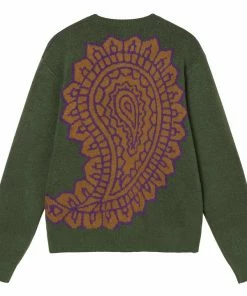 Stussy Paisley Sweater - Green Latest