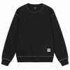 Stussy Contrast Stitch Label Crewneck - Black