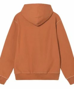 Stussy Contrast Stitch Label Hoodie - Ochre
