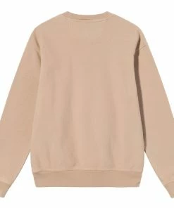 Stussy Stock Logo Crewneck - Tan