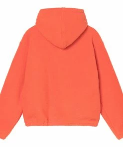 Stussy Bronson Sherpa Hoodie - Orange