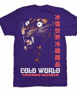 Cold World Hidden Tiger Tee - Purple