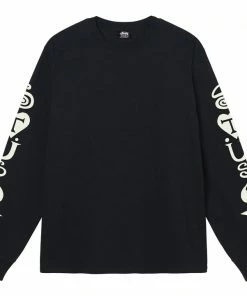 Stussy Heart & Spades L/S Tee - Black