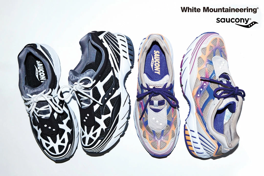 Saucony X White Mountaineering Grid Web - Tan/Orange/Purple 3 Saucony X White Mountaineering Grid Web - Tan/Orange/Purple