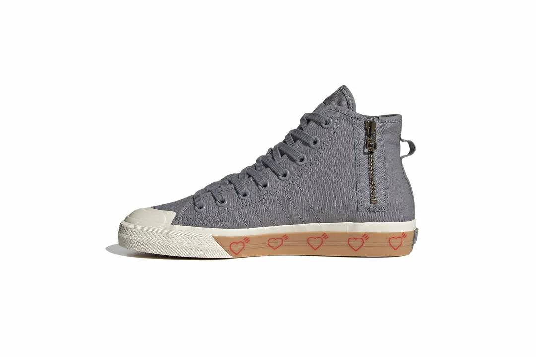 Adidas X Human Made Nizza Hi - Grey Five 2 Adidas X Human Made Nizza Hi - Grey Five