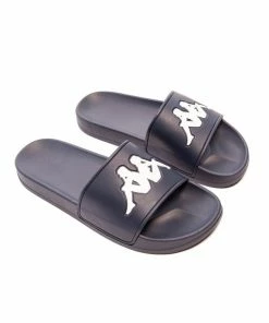 Kappa Authentic Adam 2 Slides - Blue Marine/White