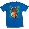 Cold World Dirty Bunny Tee - Royal Blue