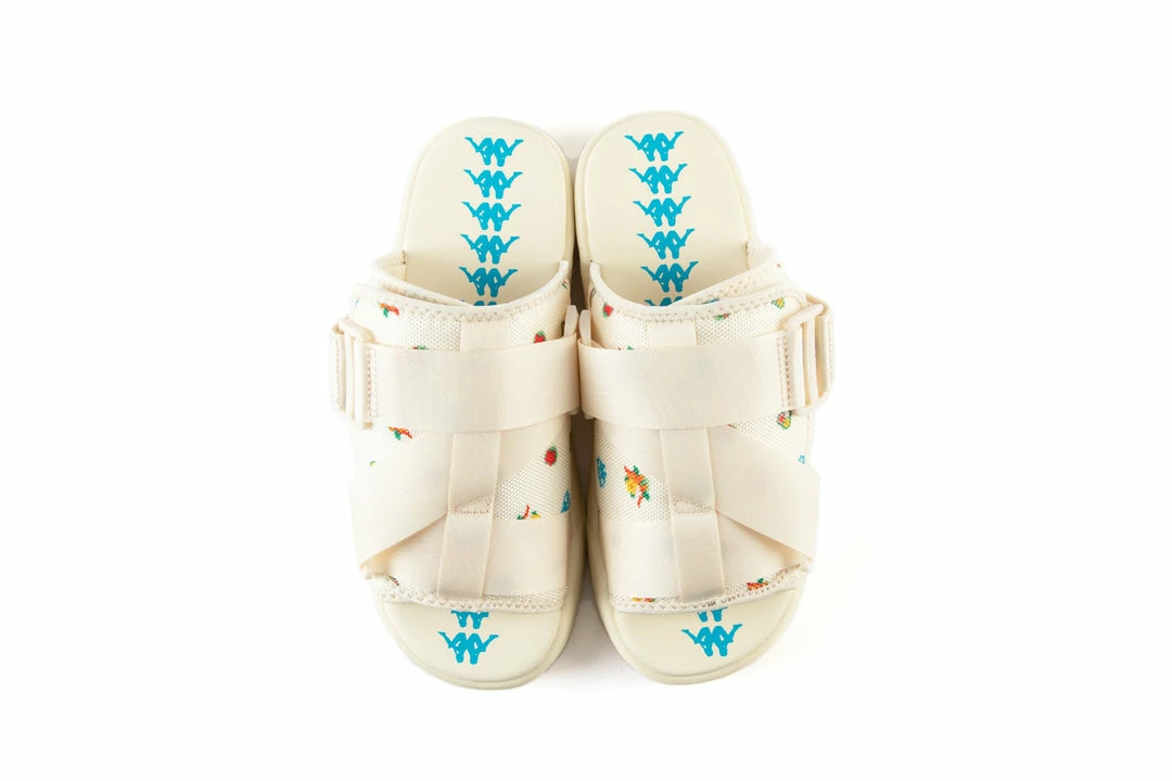 Kappa 222 Banda Degana 1 Sandals - Off White/Blue Hawaiian 3 Kappa 222 Banda Degana 1 Sandals - Off White/Blue Hawaiian