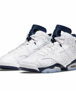 Jordan Brand Latest Air Jordan 6 Retro (GS) - White/Midnight Navy