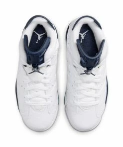 Jordan Brand Latest Air Jordan 6 Retro (GS) - White/Midnight Navy