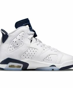 Jordan Brand Latest Air Jordan 6 Retro (GS) - White/Midnight Navy