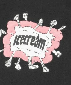 Ice Cream Fight Tee - Black
