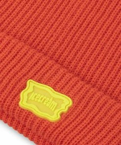 Ice Cream Dune Beanie - Neon Red