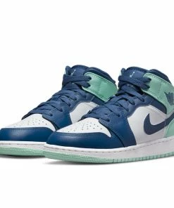 Jordan Brand Air Jordan 1 Mid (GS) - Mystic Navy/Mint Foam