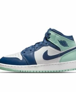 Jordan Brand Air Jordan 1 Mid (GS) - Mystic Navy/Mint Foam