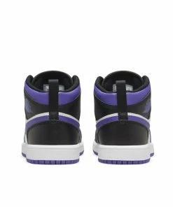 Jordan Brand Jordan 1 Mid (PS) - Black/Dark Iris/White