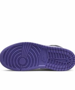 Jordan Brand Jordan 1 Mid (PS) - Black/Dark Iris/White