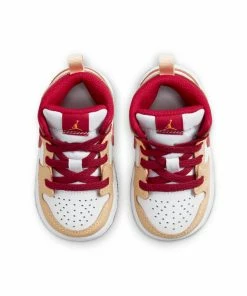 Jordan Brand Jordan 1 Mid (TD) - White Onyx/Light Curry