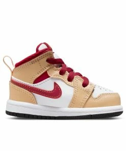 Jordan Brand Jordan 1 Mid (TD) - White Onyx/Light Curry