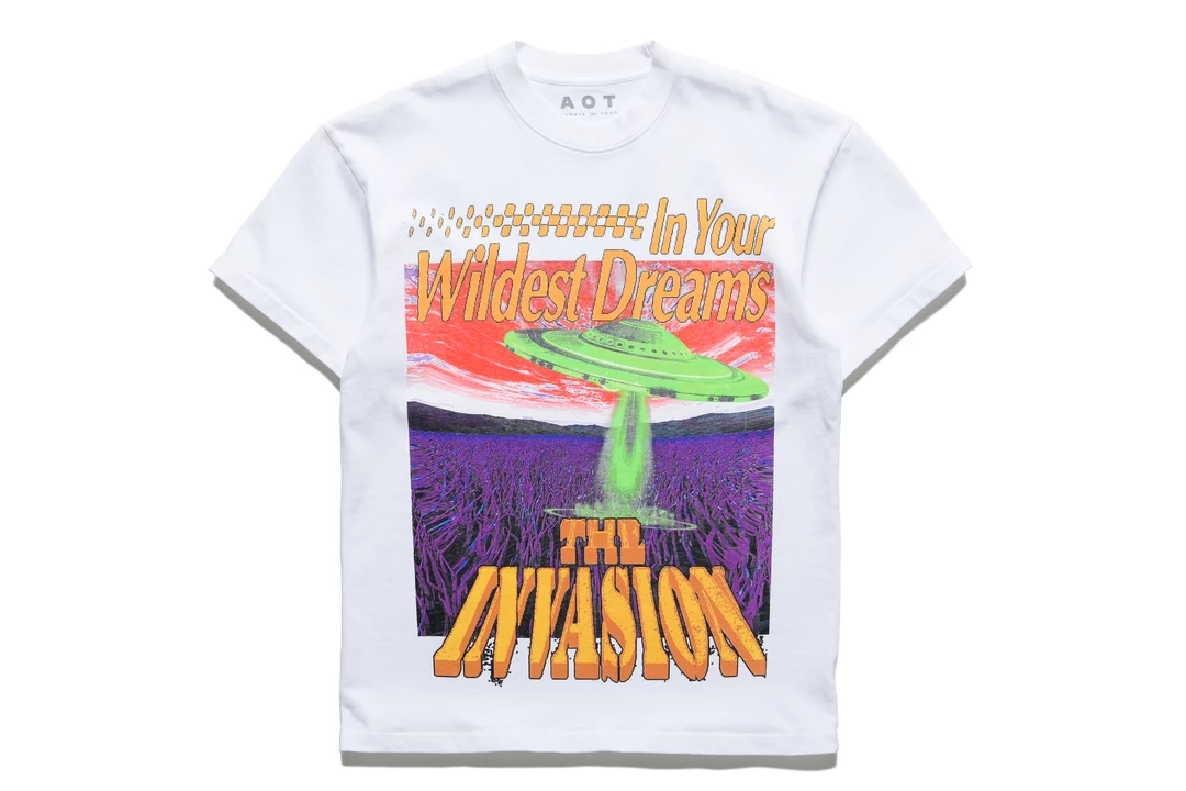 Always On Tour AOT Invasion Dreams Tee - White 1 Always On Tour AOT Invasion Dreams Tee - White