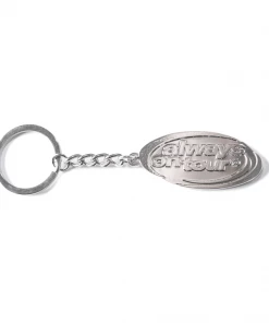 Always On Tour AOT Spinner Keychain - Silver