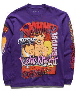 Always On Tour AOT Rags L/S Tee - Purple