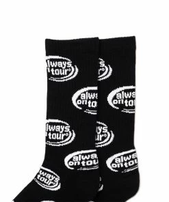 Always On Tour AOT Spinner Socks - Black/White