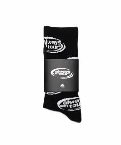 Always On Tour AOT Spinner Socks - Black/White
