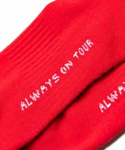 Always On Tour Latest AOT Lo-Fi Socks - Red/White 6 Always On Tour Latest AOT Lo-Fi Socks - Red/White