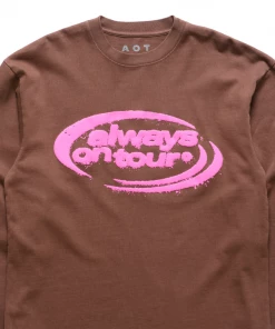 Always On Tour AOT Spinner L/S Tee - Brown Latest
