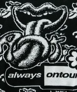 Always On Tour AOT Lips Sweater - Black/White