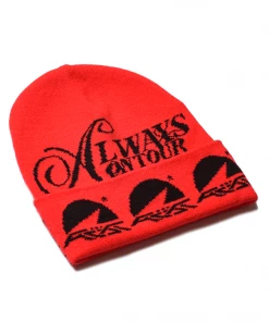 Always On Tour Latest AOT Script Beanie - Red/White