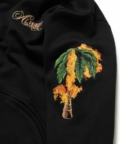 Always On Tour AOT Palm Tree Hoodie - Black Latest