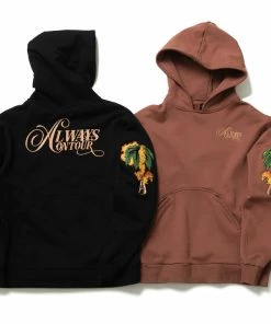 Always On Tour AOT Palm Tree Hoodie - Brown Latest
