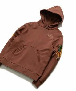 Always On Tour AOT Palm Tree Hoodie - Brown Latest