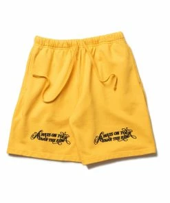 Always On Tour AOT 'Enjoy' Sweatshorts - Yellow Latest