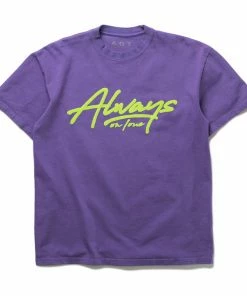 Always On Tour AOT 'AOT Script' Logo Tee - Purple Latest
