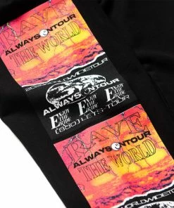 Always On Tour AOT Script Sweatpants - Black Latest