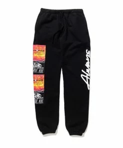 Always On Tour AOT Script Sweatpants - Black Latest